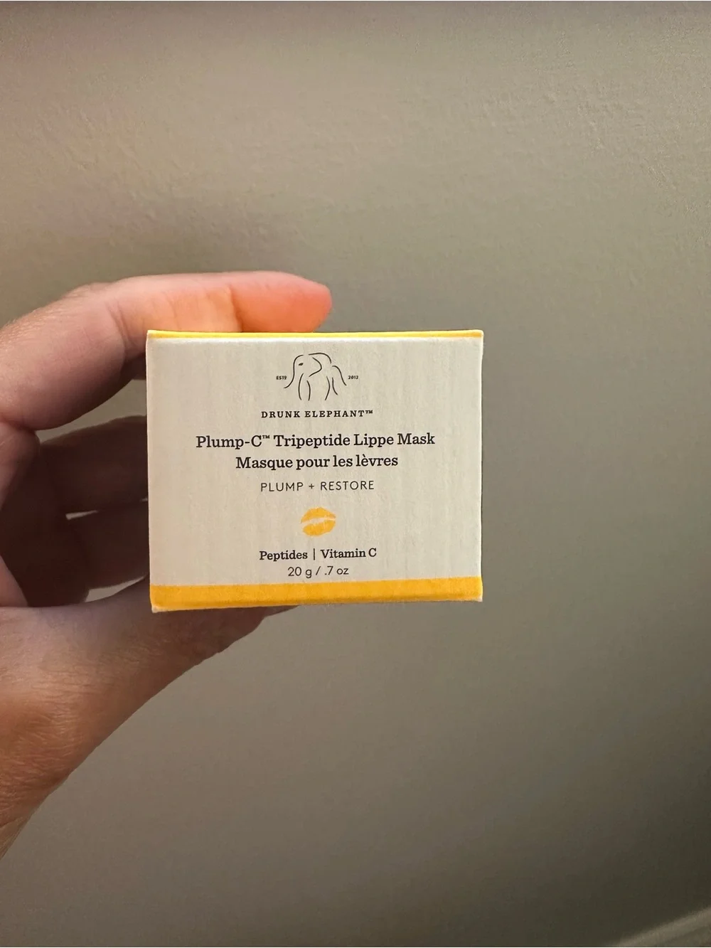 Drunk Elephant Plump-C™ Tripeptide Lippe Mask, NEW in box